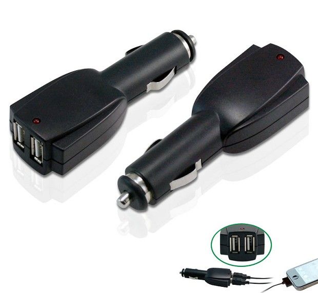 Dual USB Car Charger For Smartphone