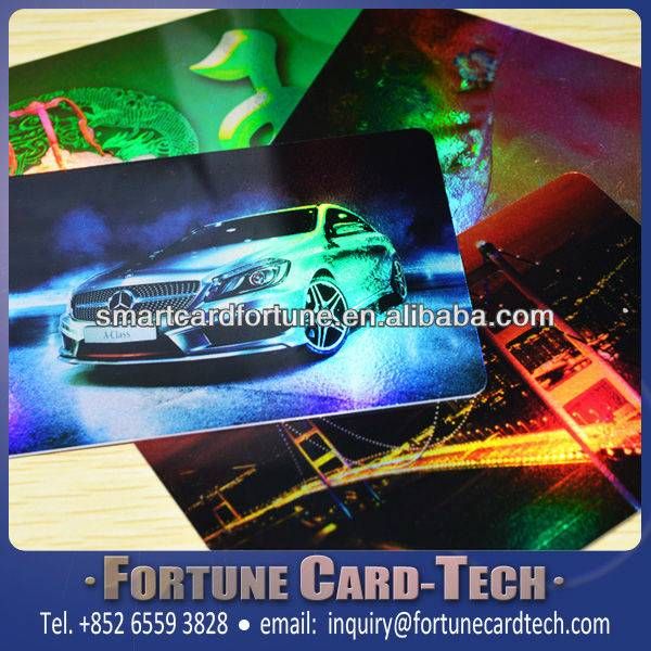 	CR80 Holographic Plastic Cards 