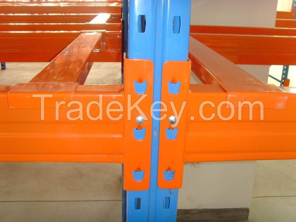 75mm Hole Pith Heavy Duty Adjustable Warehouse Steel Pallet Rack