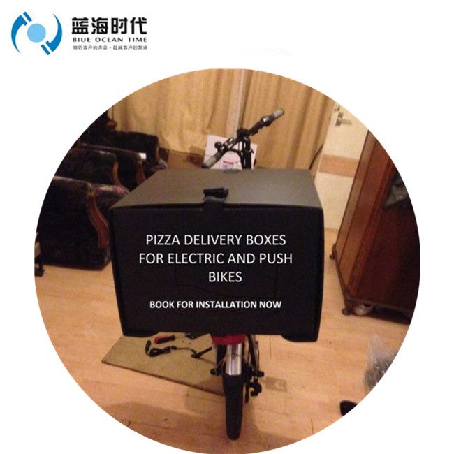 Corrugated plastic correx pizza delivery box for scooter