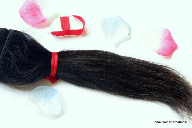 100% natural Indian wefted hair