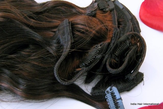 100% natural Indian clip hair extension