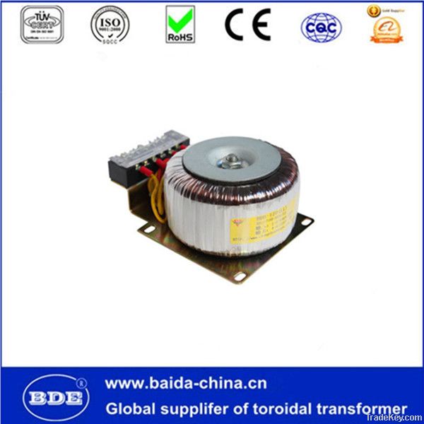 Electric grinder toroidal power transformer