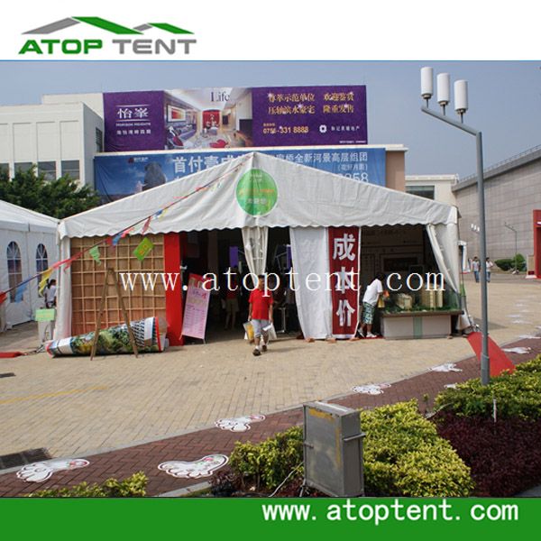 Trade show clear span tent for commercial exposition