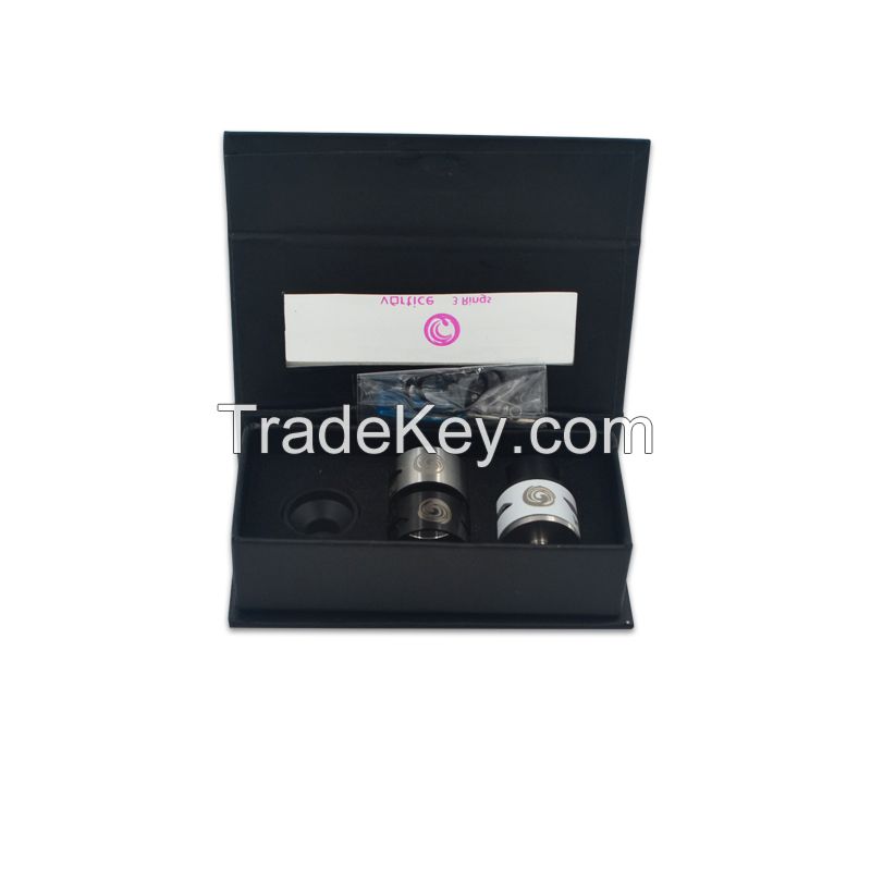 Vortice Clone Rebuildable Dripping Atomizer Adjustable Airflow Wide Bore Drip Tips 3 Rings