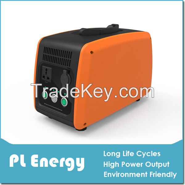 Solar Portable AC & DC Power Supply with built-in lithium battery
