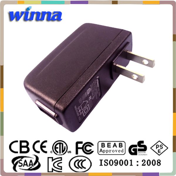 6W USB Vertical type US high quality power adapter