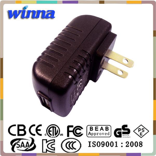 12W Dual USB travel adapter 5V2.1A AC DC Power Adapter