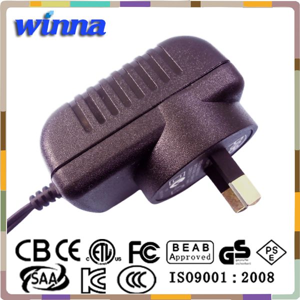 9W SAA wall mount type power adapter Horizontal type competitive price external laptop battery charger