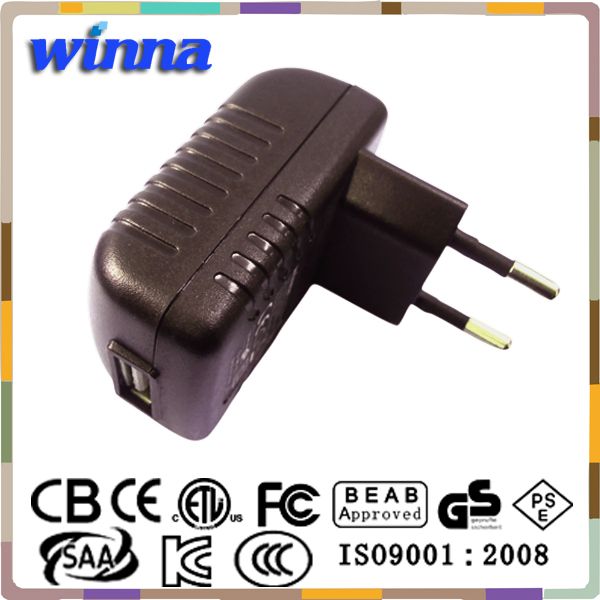 12W Dual USB travel adapter 5V2.1A AC DC Power Adapter