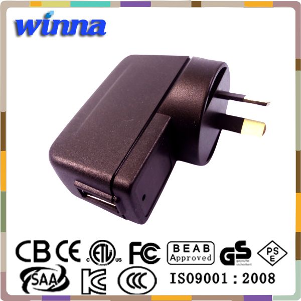 5V 1A USB power adapter for mobile phone