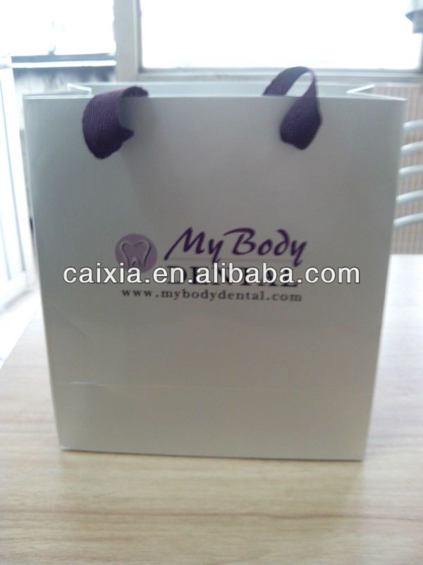 silver card paper bag  