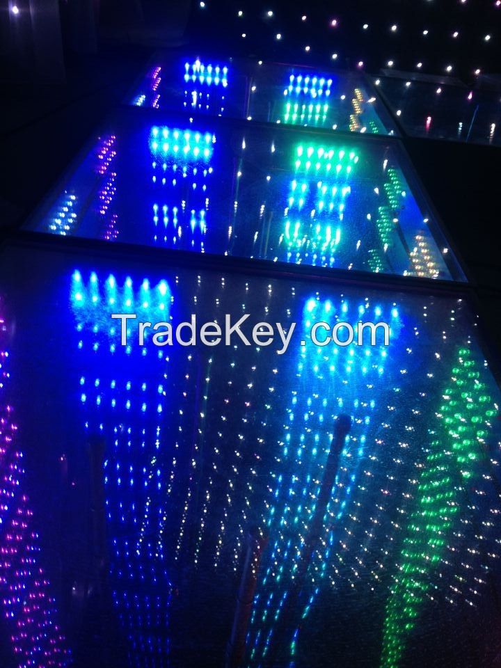 3D Colorful LED Dance Floor for Wedding Decoration