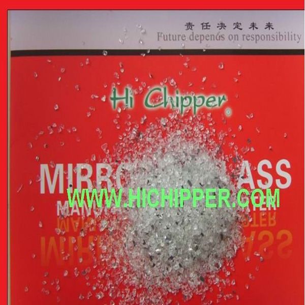 Crushed  Decorative Clear  Mirror Glass Aggregate