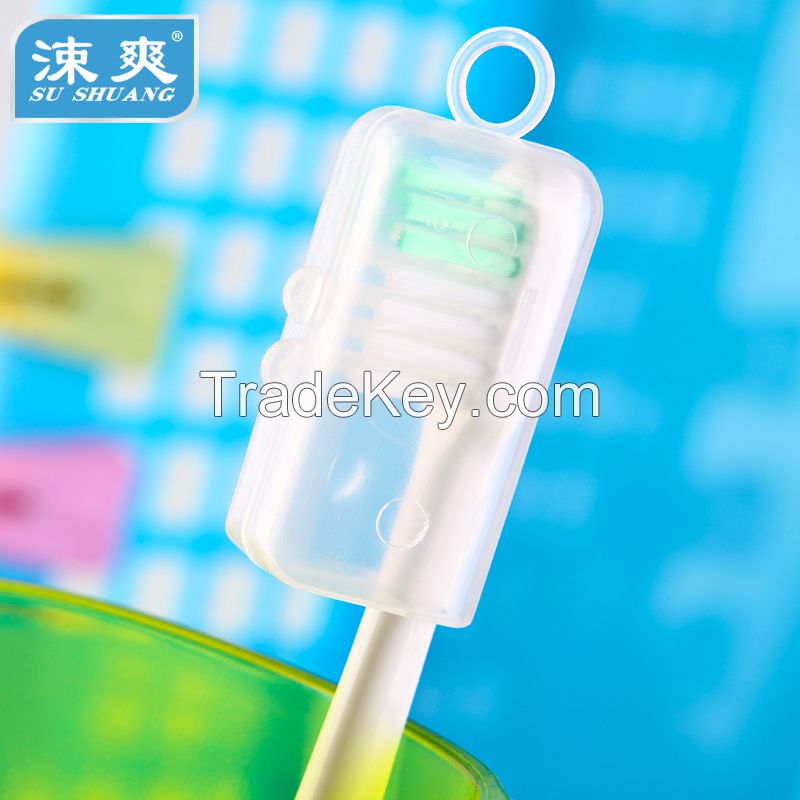 Orthodontic toothbrush, V shaped cutting, suitable for the cleaning of orthodontic appliance