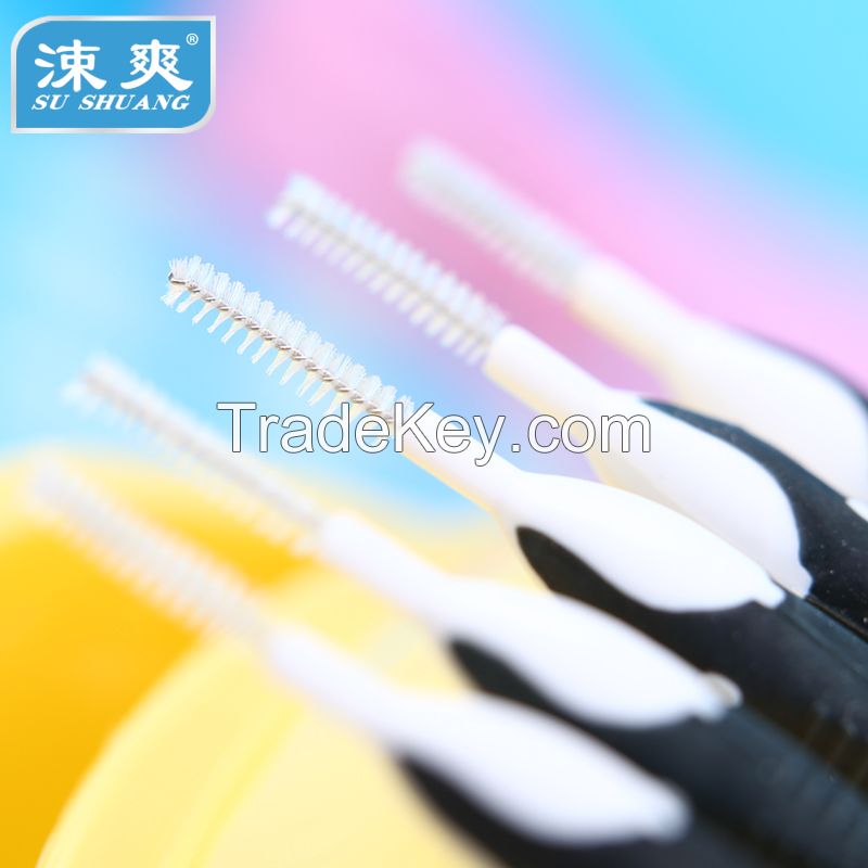 Portable 0.7mm interdental brush