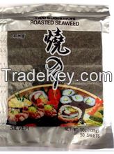Roasted Seaweed Yaki Sushi Nori Laver Silver 50 sheets