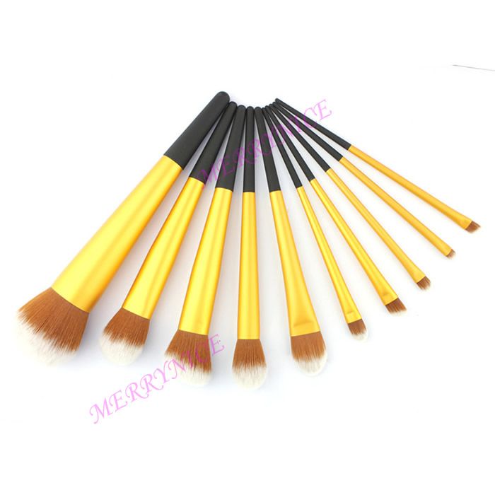 10Pcs Cosmetic Brush Sets