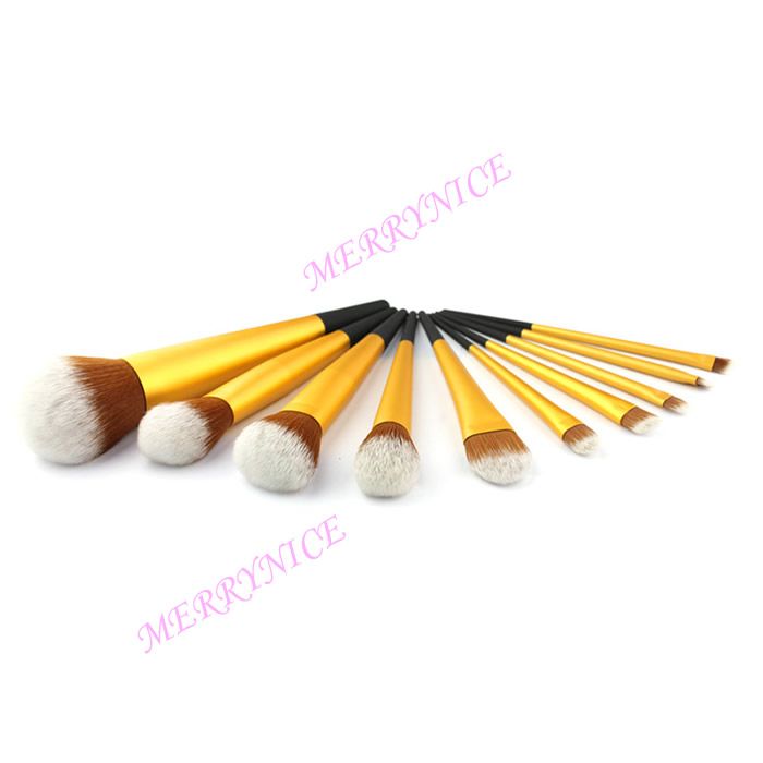 10Pcs Cosmetic Brush Sets