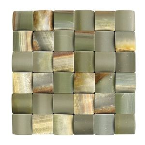 Natural Green Onyx Art Mosaic Tile,noble materials and special color