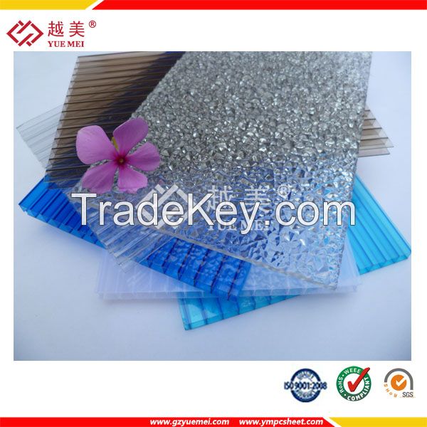 Aluminum polycarbonate embossed sheet