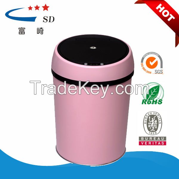 touchless stainless steel desk-on waste bins automatic sensor bin stainless steel rubbish trash bin