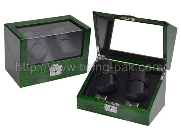 (WW-8117N) High-end finished handmade wooden best watch winder parts with acrylic window supplier in China