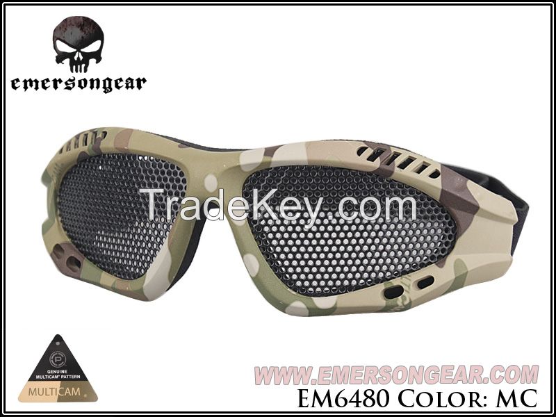 Outdoor Airsoft Tactical Sporty Metal Mesh Eyes Protection Shooting Goggles