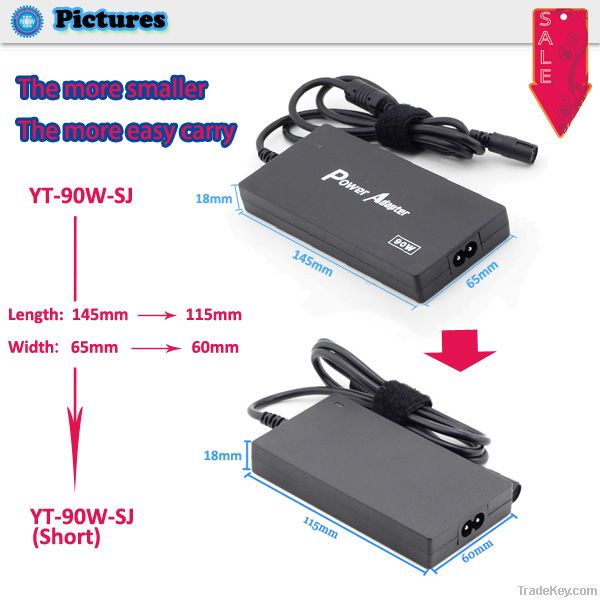 2014 new Slim automatic 90w universal ac power adapter for laptop
