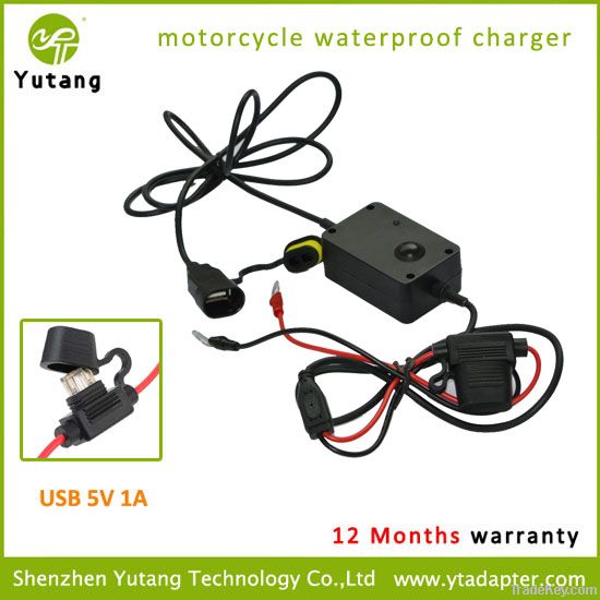 2014 cell phone charger for motorcycle waterproof usb phone charger