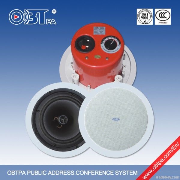 Public Address System PA Coaxial two way ceiling loudspeaker/speaker