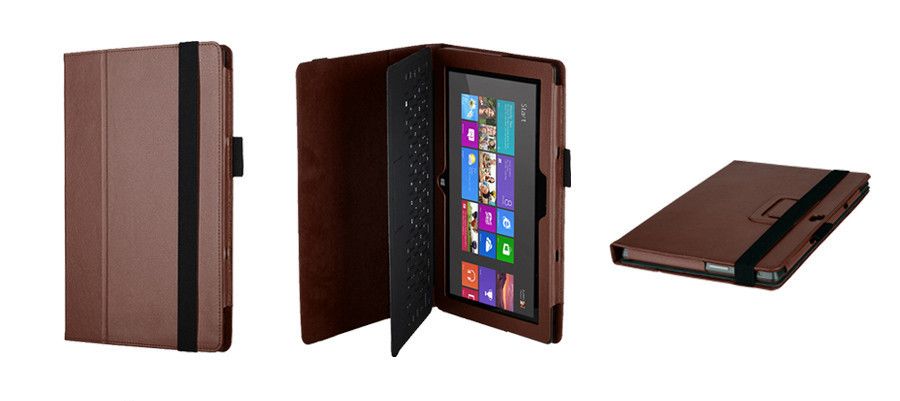 For Microsoft Surface Pro 2 10.6" tablet keyboard leather stand case cover