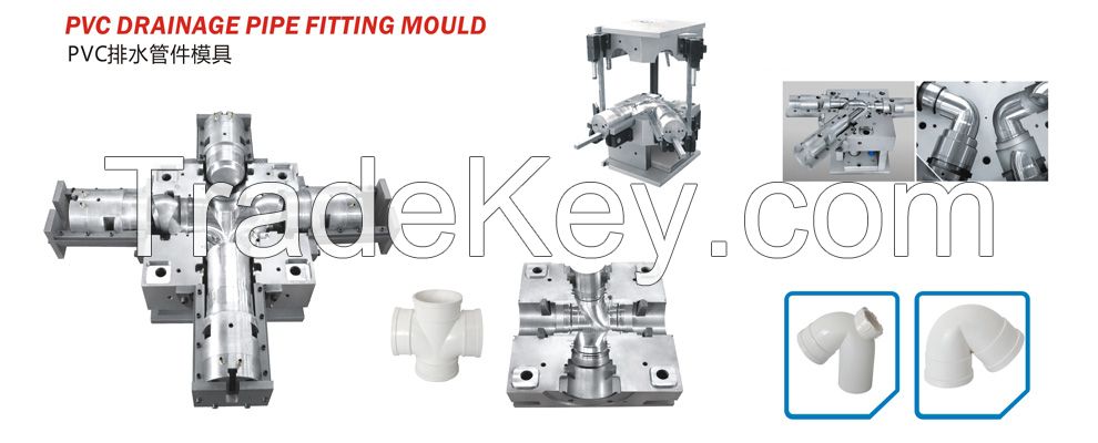 PVC drainage pipe fitting mould / mold