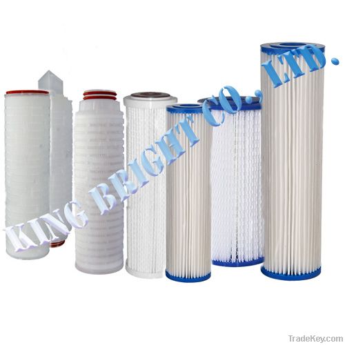 PLEATED WATER FILTER CARTRIDGES