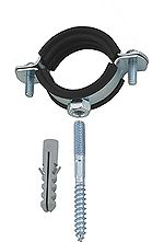 SC643 Steel Pipe Clamp With Rubber