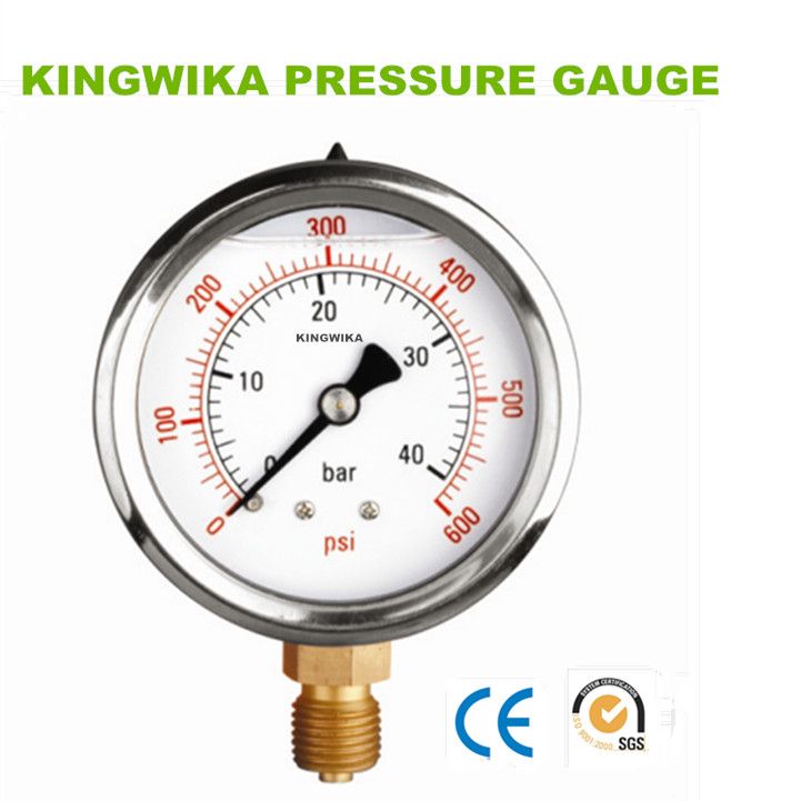 liquid filled pressure gauge 