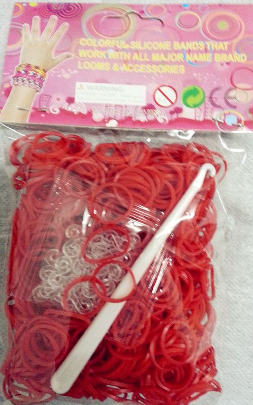 Wholesale - Rubber Bands Pink 600ct/DZ 24 C clips