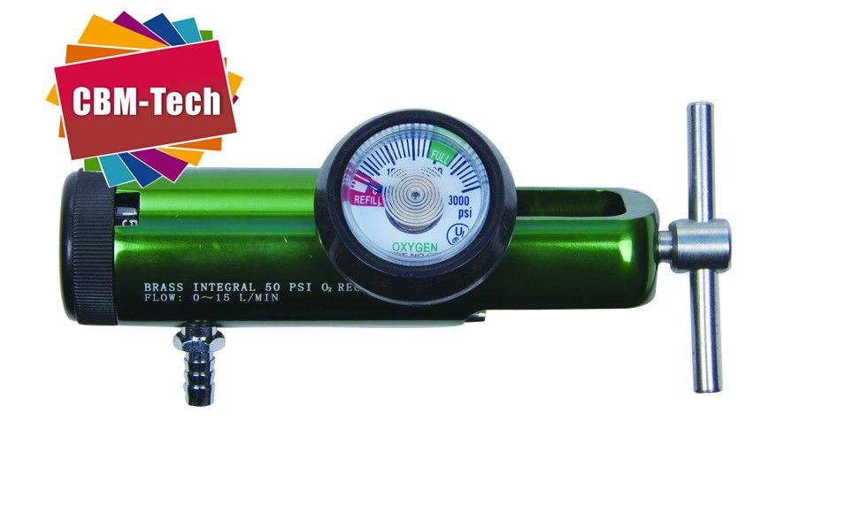 Click-style Medical Aluminum Oxygen Regulator