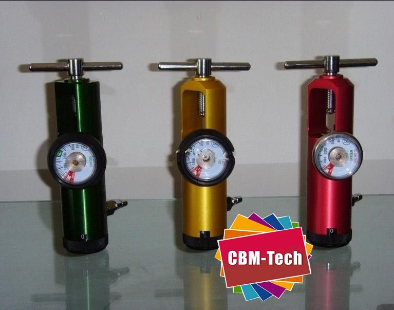 Click-style Medical Aluminum Oxygen Regulator