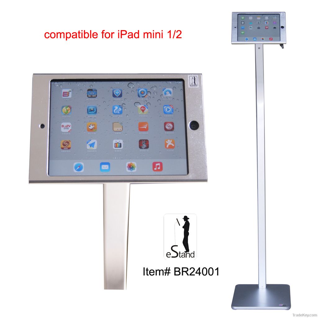 trade  show display floor stand brace prop bracket for iPad mini 1/2.