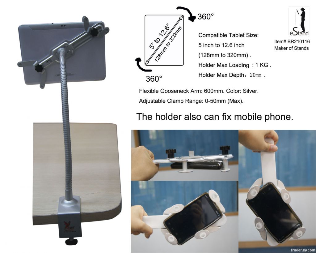 universal tablet stand holder desktop table desk mount for 5 to 12.6"