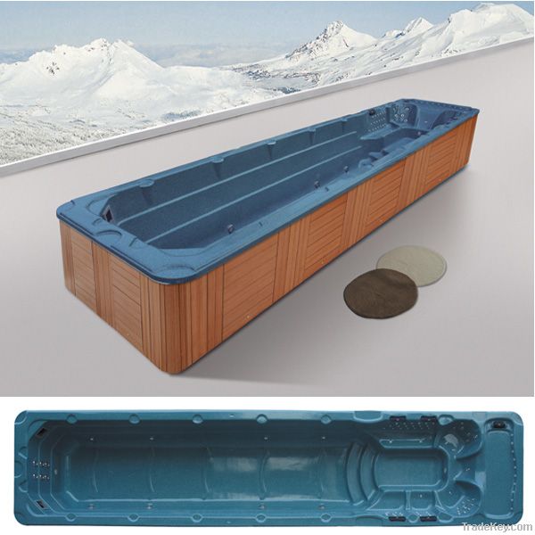 Large Whirlpool Swim SPA Hot Tub Hydro Massage Bathtub