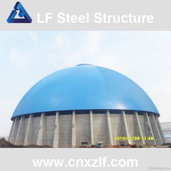 Steel dome structure coal storage