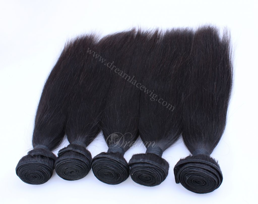unprocessed brazilian hair silkystraight  factory price in stock 