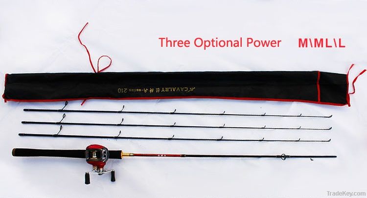 three tips spinning fishing rod