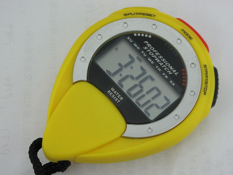 arge Display 1/100 Second Chronograph Plastic Stopwatch 