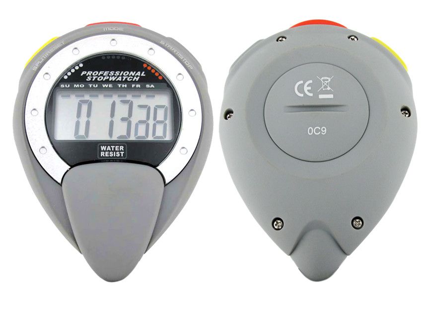 arge Display 1/100 Second Chronograph Plastic Stopwatch 