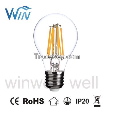 4W 6W 8W E14 E27 dimmable LED Filament Bulb