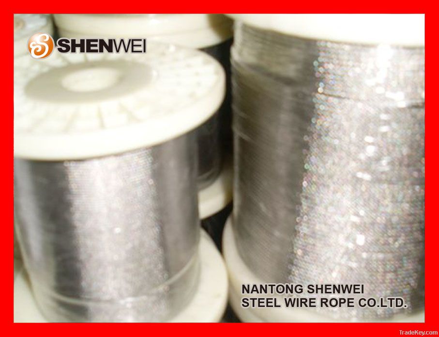 Stainless steel wire rope with material AISI304