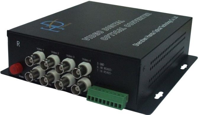 8-Channel Video to Fiber Converter for CCTV Security Surceillance  